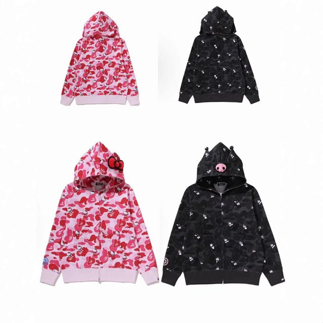 Bape Bape Kids Hello Kitty Pink Camo Zip Hoodie Jacket - Buy on Kakobuysheetfind