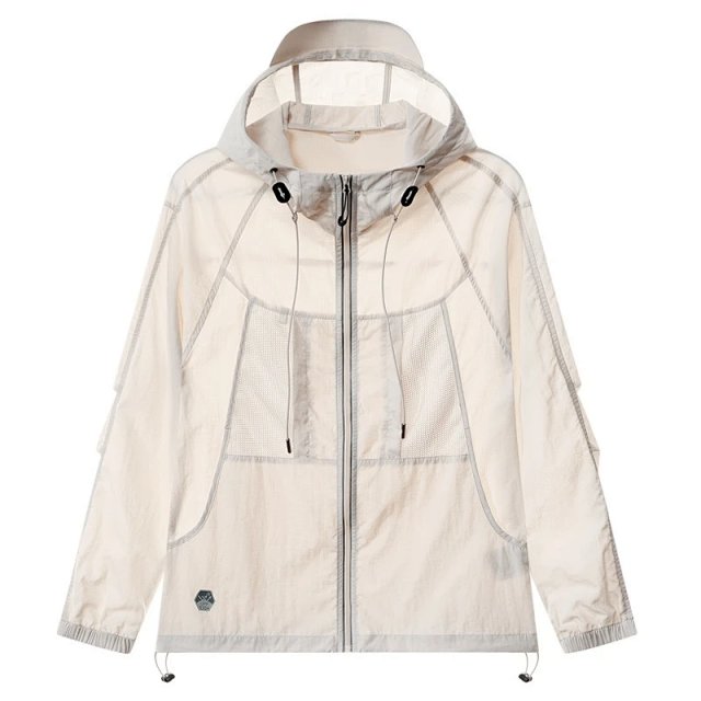 Kailas Kailas Cream Semi-Sheer Hooded UV Sun Jacket Windbreaker - Buy on Kakobuysheetfind