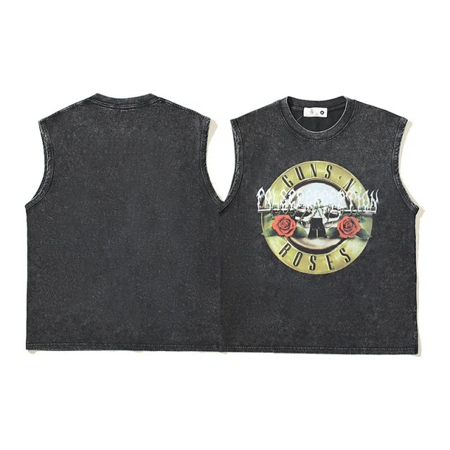 Other VintageRock Black Sleeveless Cotton Band T-Shirt 80s Style - Buy on Kakobuysheetfind