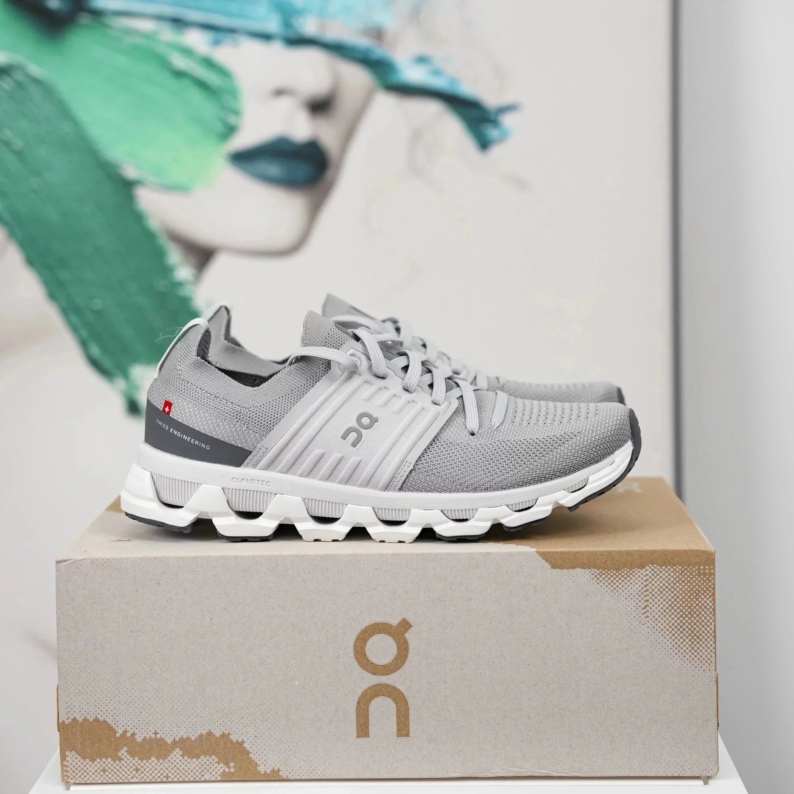 On Cloud White Running Sneaker