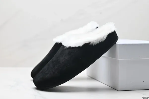 UGG Classic Fluff Slide Beige Suede Slippers - 5