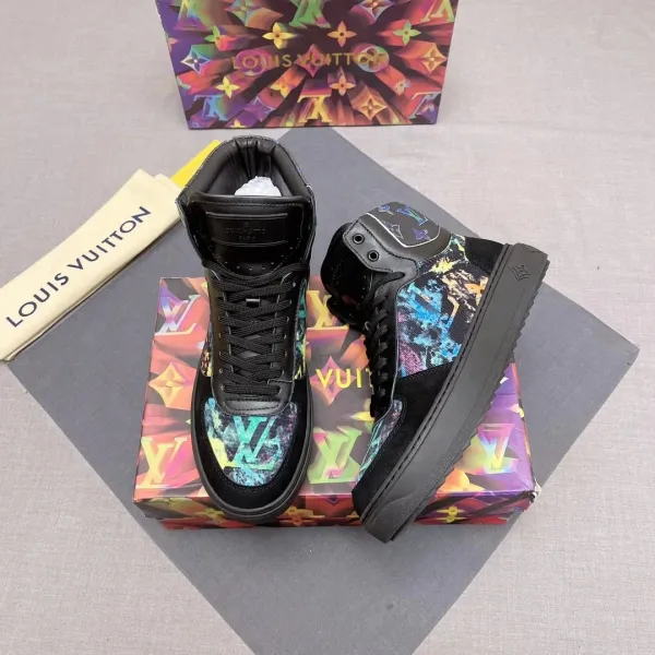 Louis Vuitton Trainer High White Multicolor Sneakers - 5