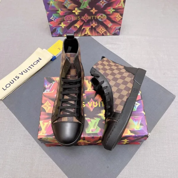 Louis Vuitton Trainer High White Multicolor Sneakers - 4