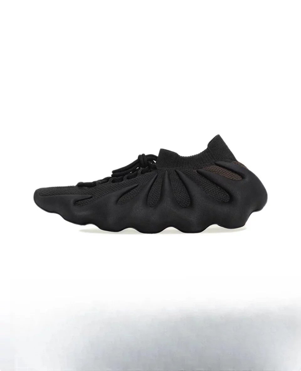 Yeezy 450 Black Knit Low-Top Sneakers Men Women