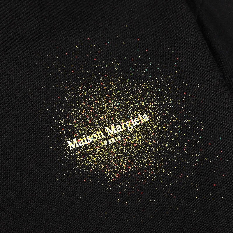 Maison Margiela Paint Splatter Logo T-Shirt Black - 17
