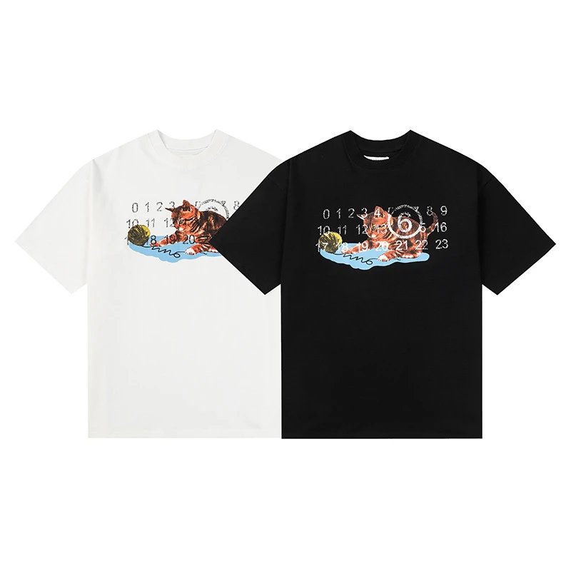 Maison Margiela Paint Splatter Logo T-Shirt Black - 47