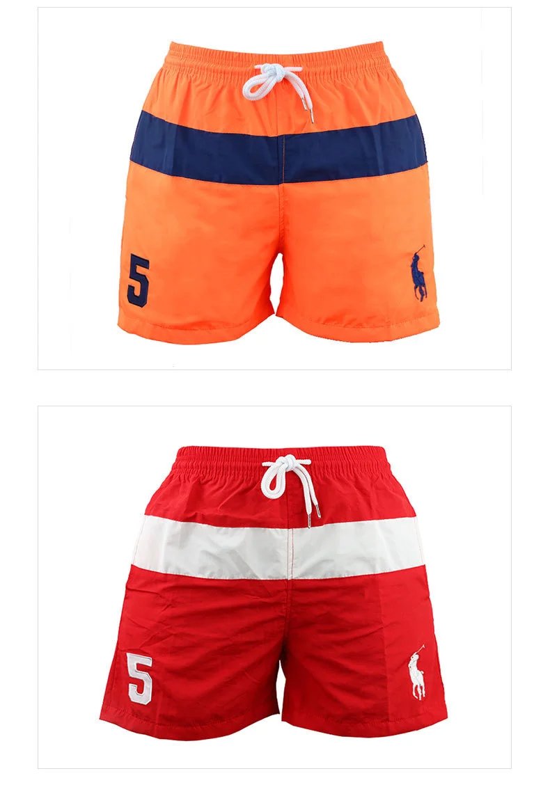 Polo Ralph Lauren Stripe Swim Trunks Turquoise Navy - 6