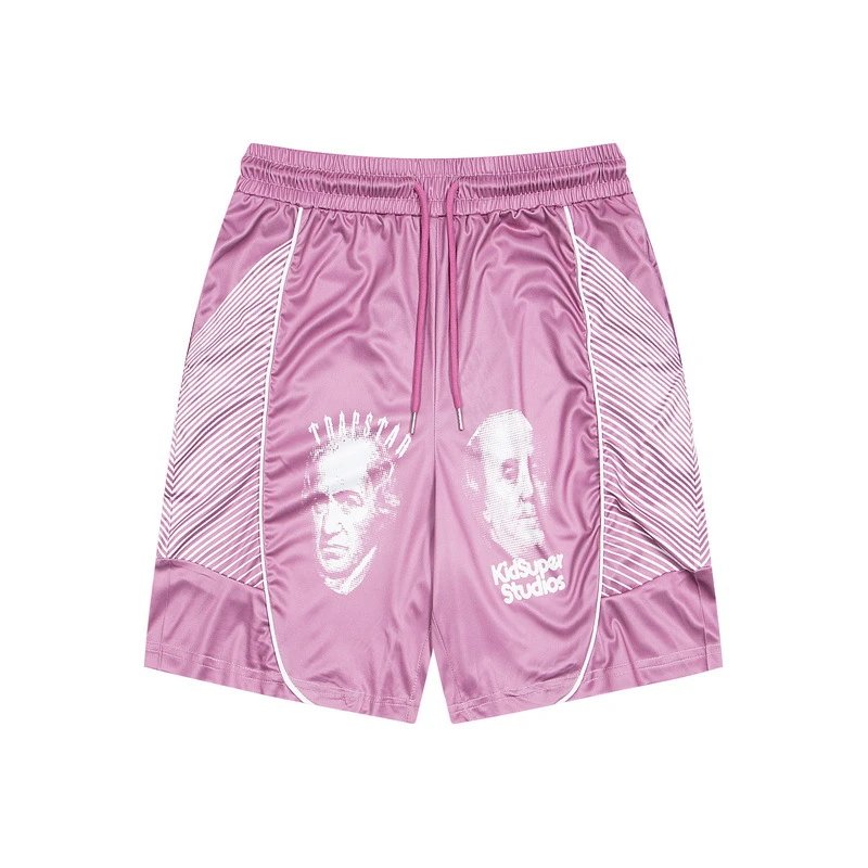 Trapstar Logo Embroidered Gray Sweat Shorts - 5