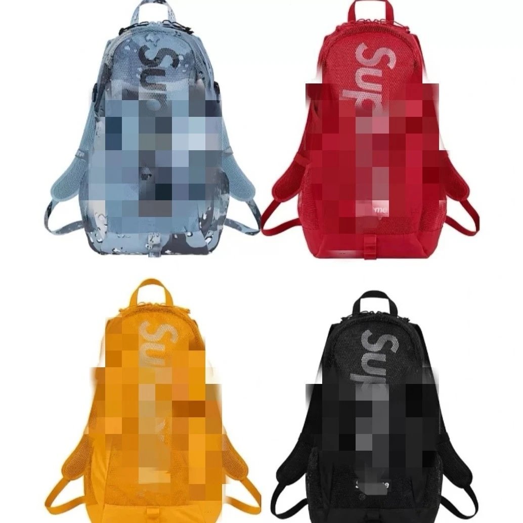 Backpacks launched by Supreme, a well-known New York streetwear brand