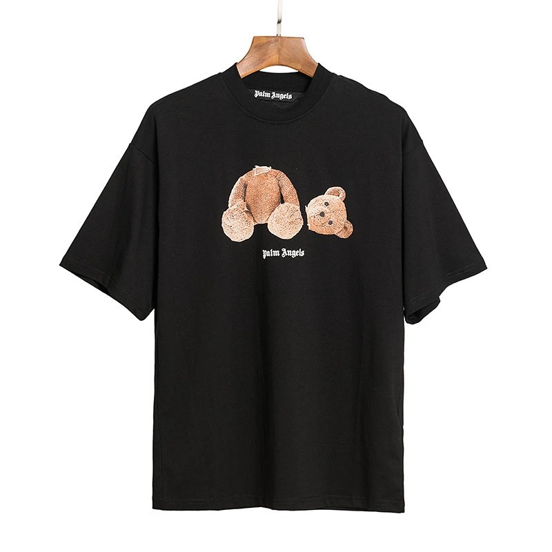 Palm Angels Gothic Logo Black Oversized T-Shirt - 22