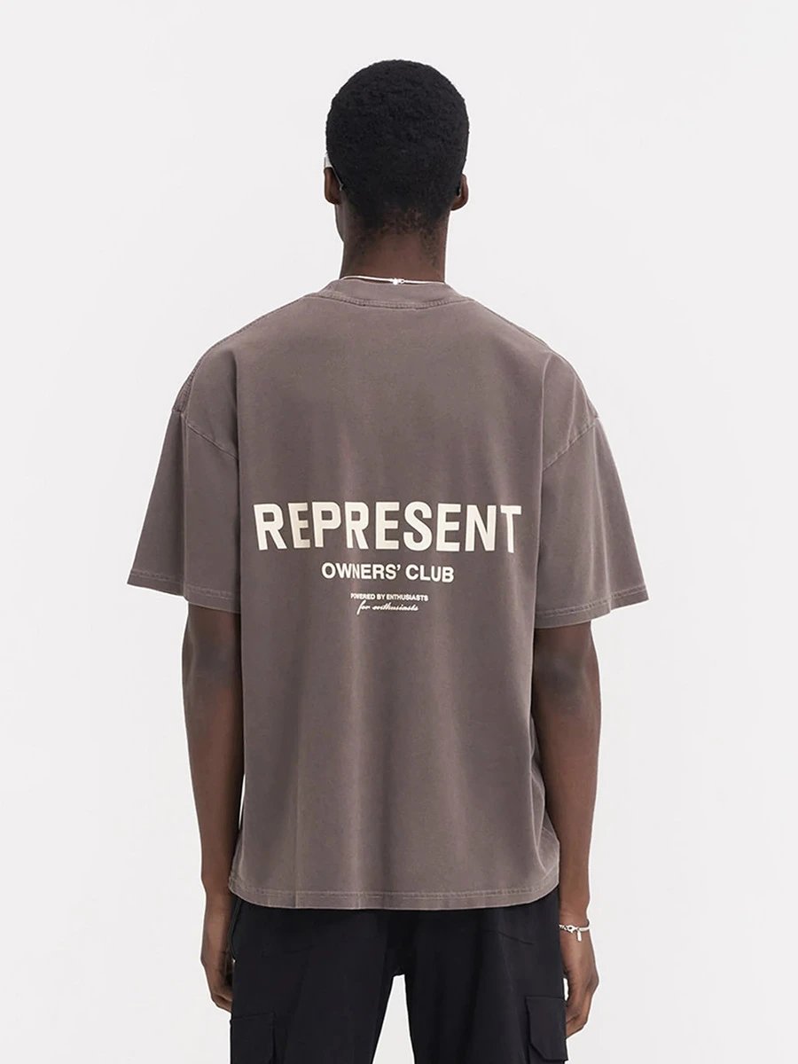 Represent Owners' Club Black Oversized T-Shirt - 36