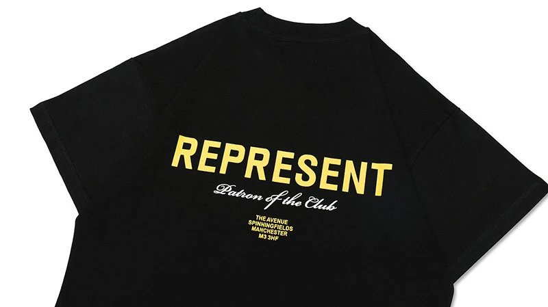 Represent Owners' Club Black Oversized T-Shirt - 24