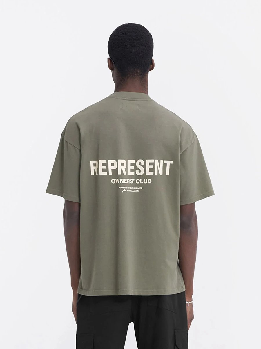 Represent Owners' Club Black Oversized T-Shirt - 35