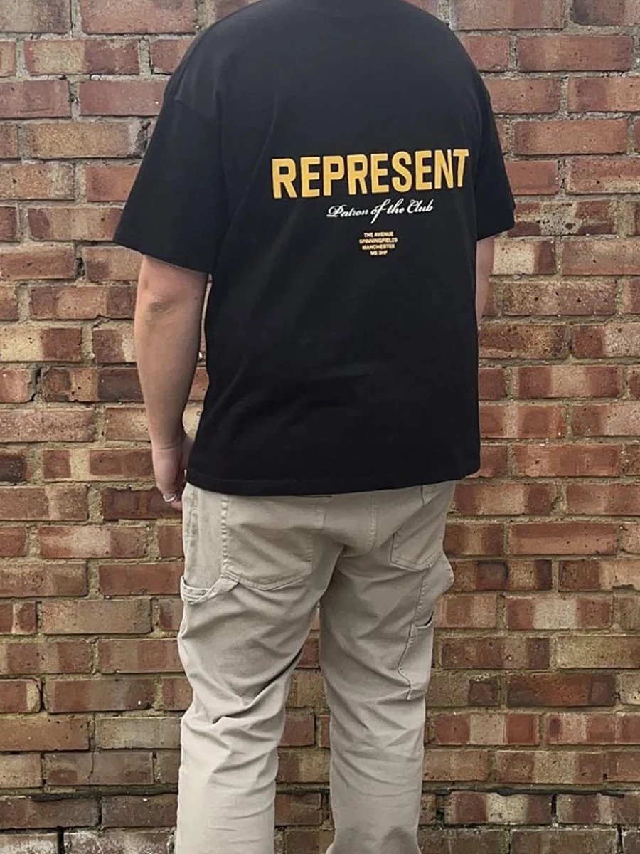 Represent Owners' Club Black Oversized T-Shirt - 33