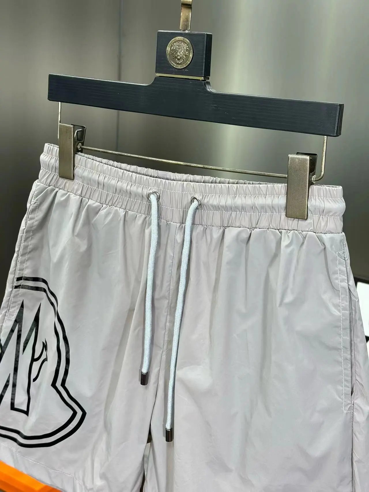 Moncler Logo Print Neon Yellow Swim Shorts Swimwear - 10