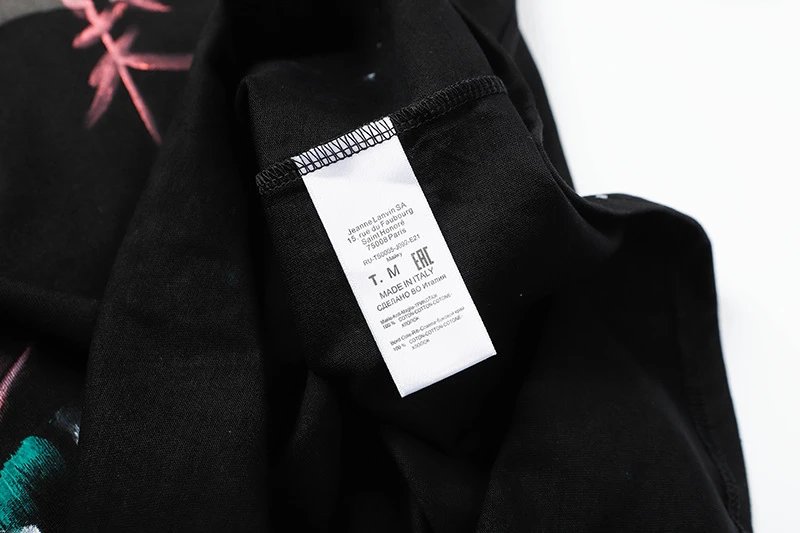 Lanvin Logo-Embroidered Black Oversized T-Shirt - 11