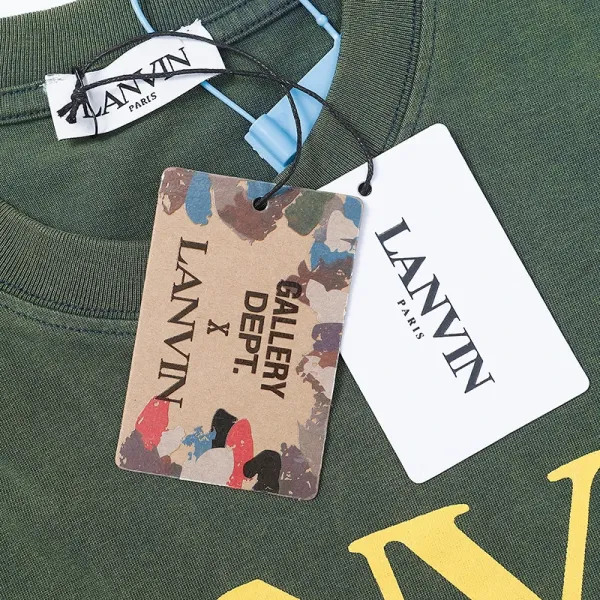 Lanvin Logo-Embroidered Black Oversized T-Shirt - 14