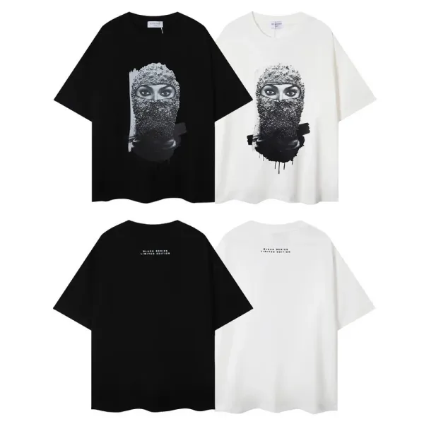 Off-White x Virgil Abloh Balaclava Graphic T-Shirt Black - 30