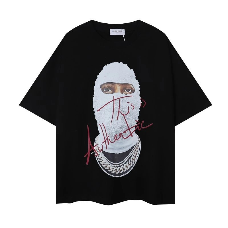 Ih Nom Uh Nit This Is Authentic Masked Figure Tee Black