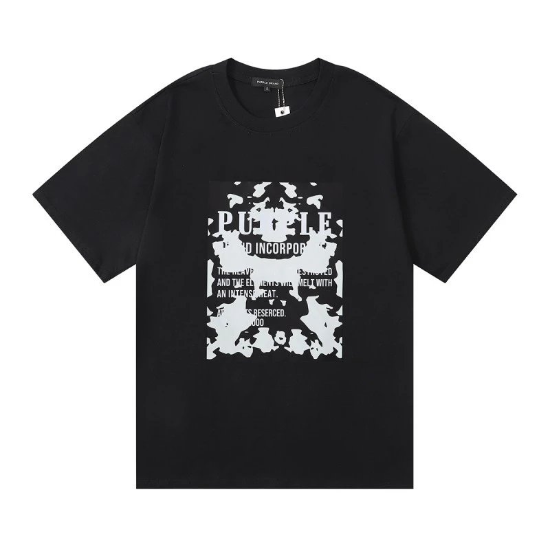 Purple Brand Incorporated Camo Print Tee Black