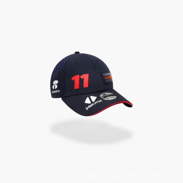 New Era x Oracle Red Bull Racing Sergio Pérez #11 Adjustable Cap Navy Hats - 1