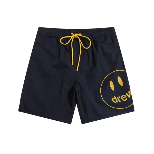 Drew House Smiley Face Swim Trunks Navy with Gold - 1