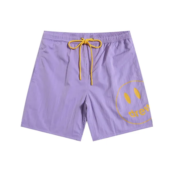 Drew House Smiley Face Swim Trunks Purple - 1