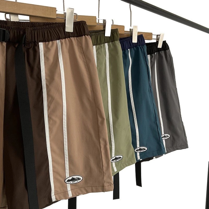 [DX13] 2025 Summer New High Street Stitching Shorts American Street Windproof Breathable Sports Men's and Women's Five-point Pants