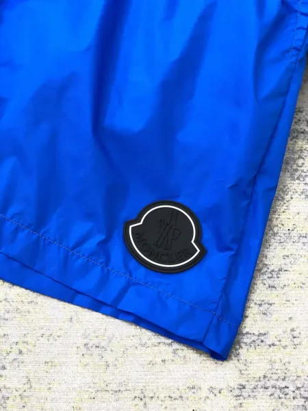 Moncler Logo-Print Nylon Shorts Black - 52