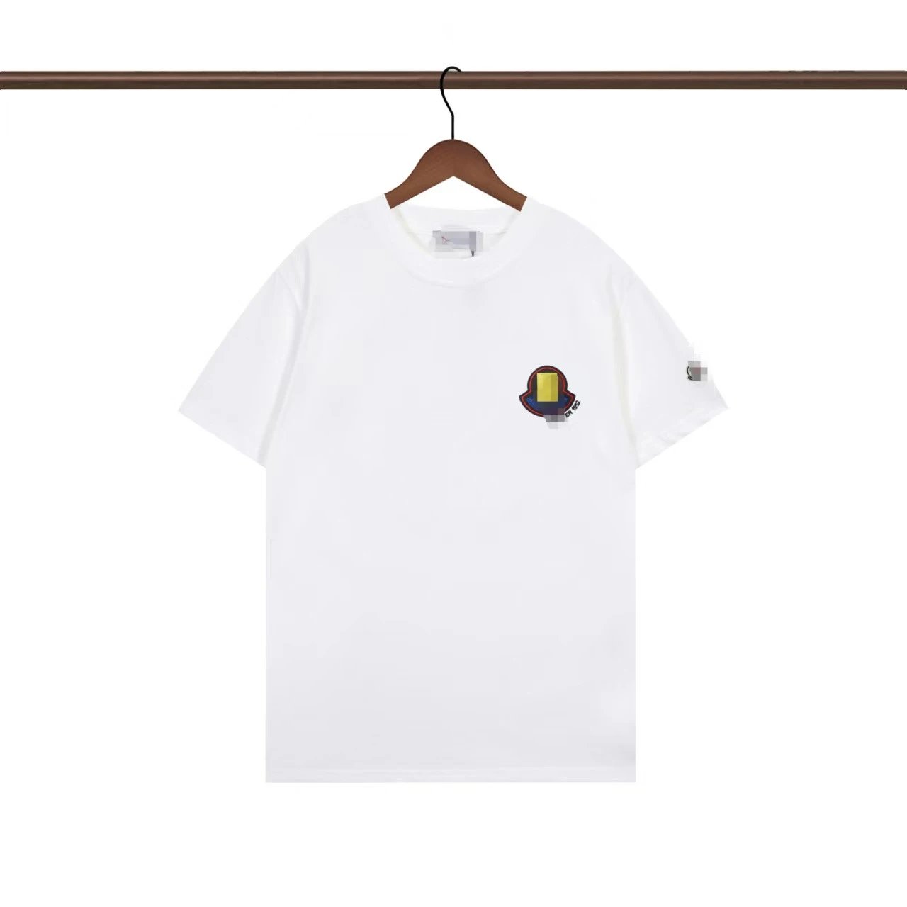 Moncler Cartoon Badge Logo Tee White