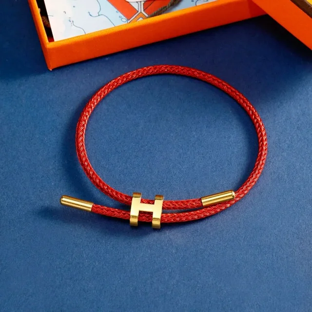 Unbranded Jewelry Braided Cord Bracelet with H-Shaped Clasp product detail image 6