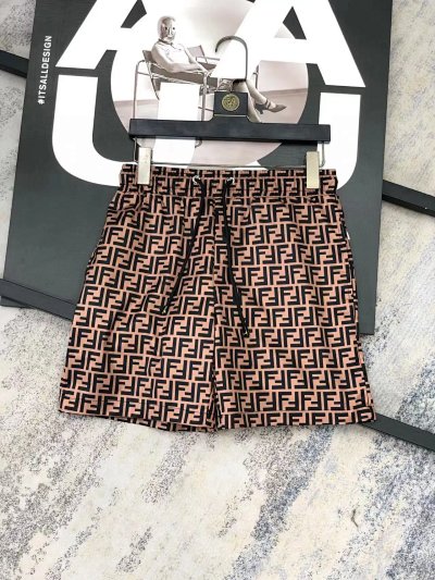 Fendi Classic Double-F Monogram Beach Shorts - rep Fendi