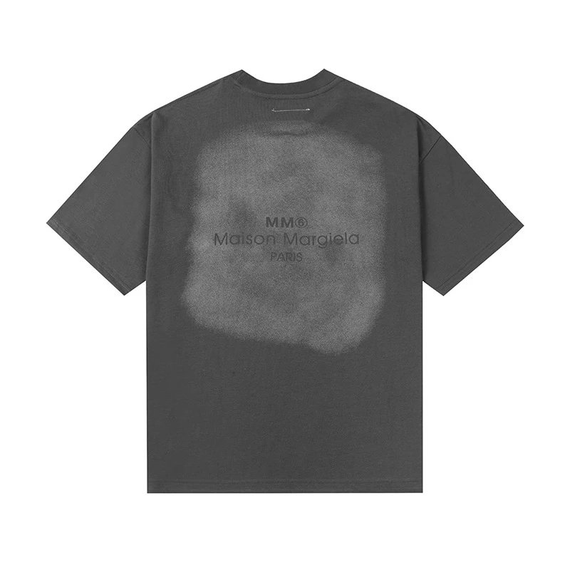 Maison Margiela Paint Splatter Logo T-Shirt Black - 23