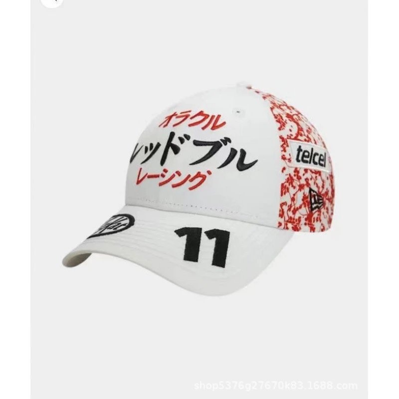 New Era x Red Bull Racing Collaboration White Baseball Cap with Japanese Text and Telcel Logo - 1