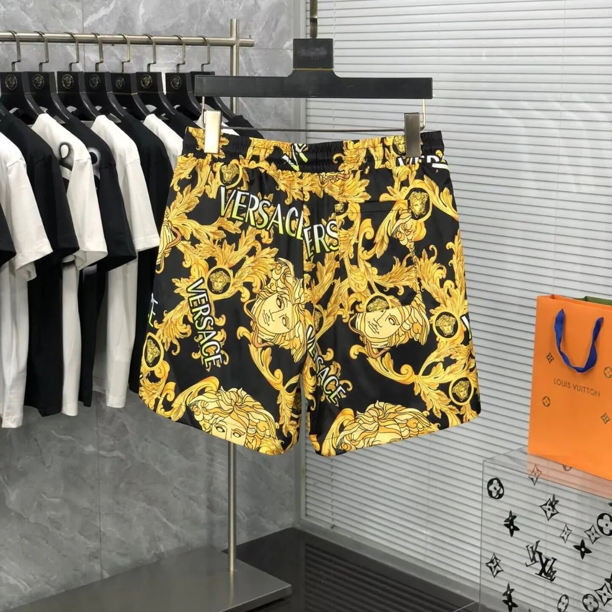 [DX2] Summer Men's Beach Pants Woven Quick-drying Shorts Seaside Swimming Holiday Casual Pants