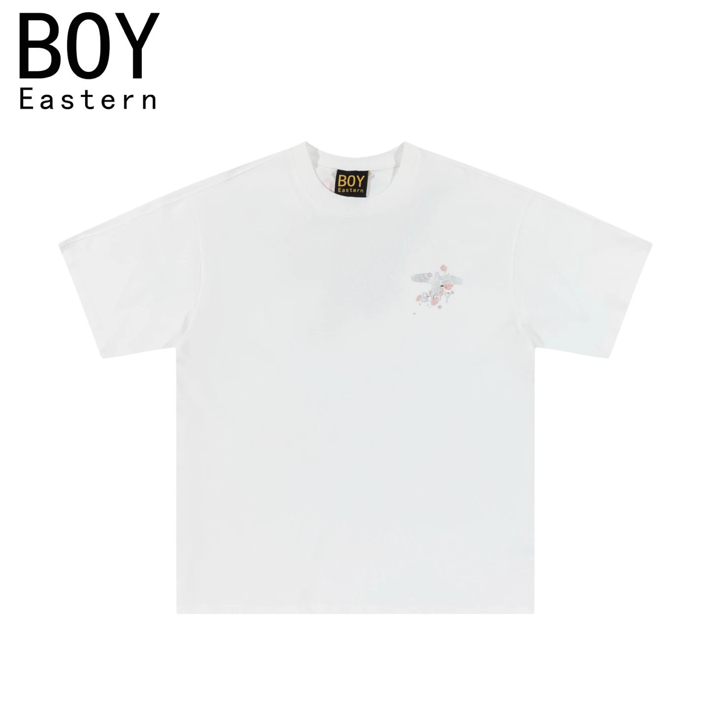 Design BOY Eastern Angel Wings Graphic T-Shirt Black T-Shirts - 31