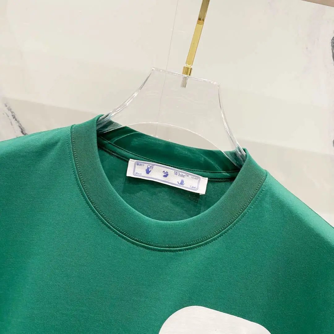 Off-White Industrial Logo T-Shirt Emerald Green T-Shirt - 3