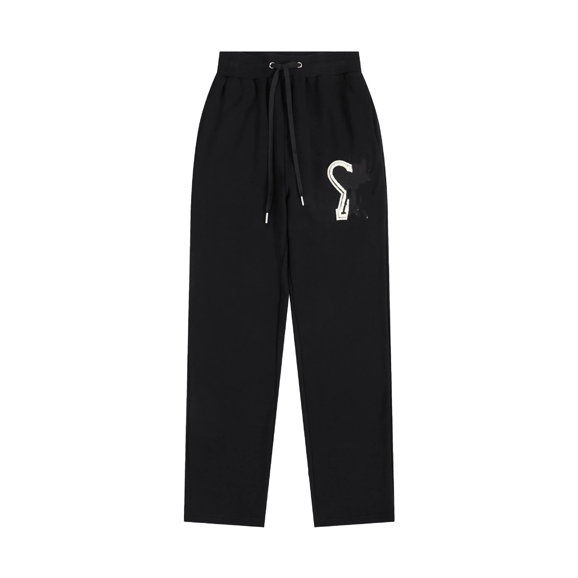 Design Embroidered Heart Sweatpants White - 7