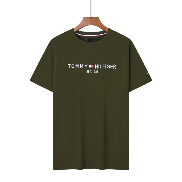 Tommy Hilfiger Embossed Logo Navy Polo - 12