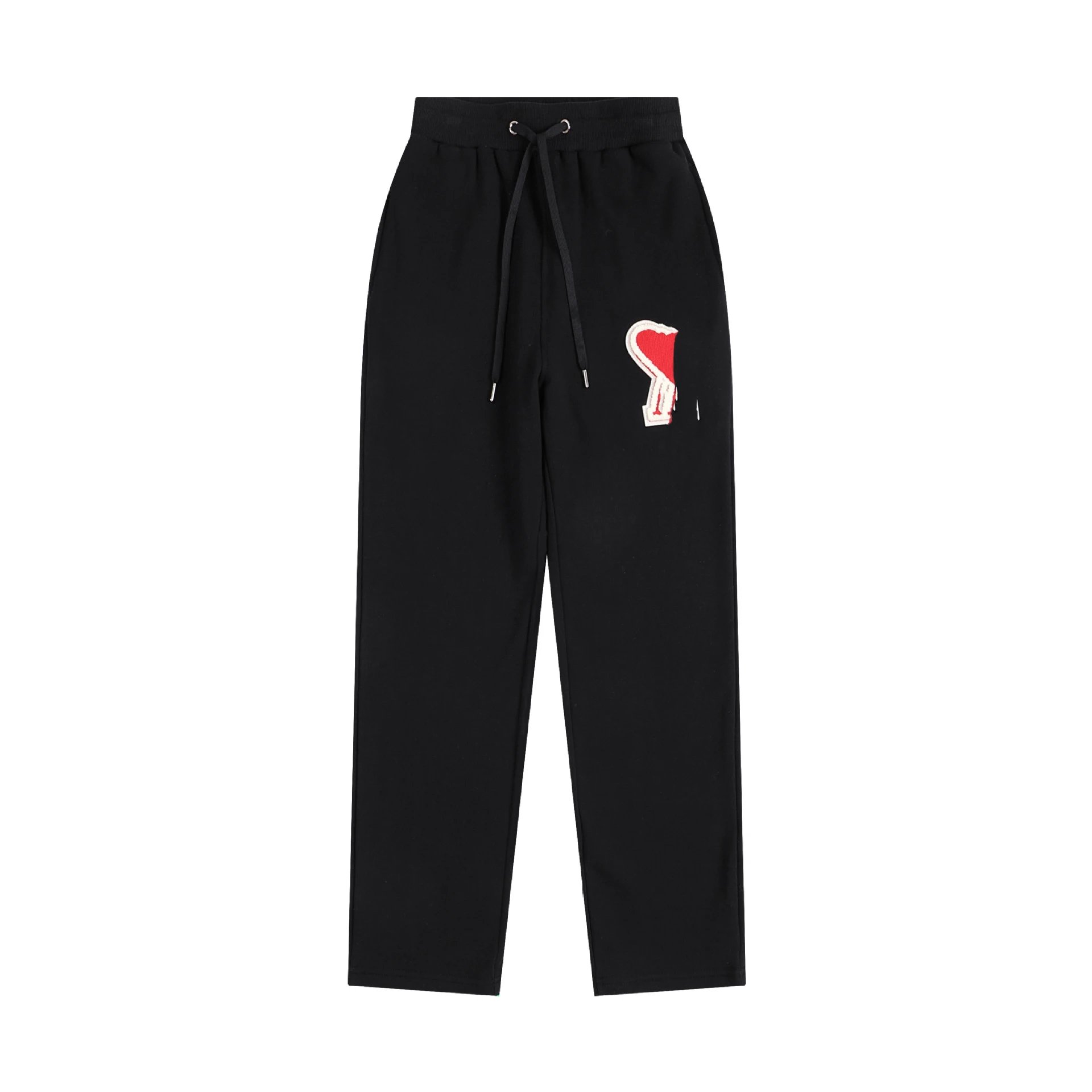 Design Embroidered Heart Sweatpants White - 6