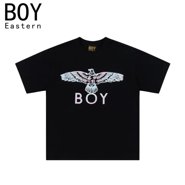 Design BOY Eastern Eagle Graphic Black T-Shirt T-Shirts - 1