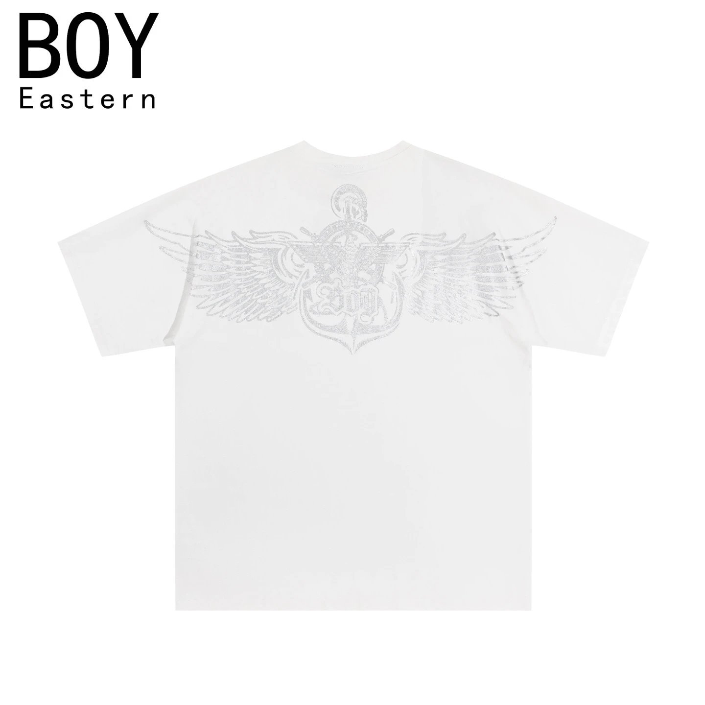 Design BOY Eastern Angel Wings Graphic T-Shirt Black T-Shirts - 21