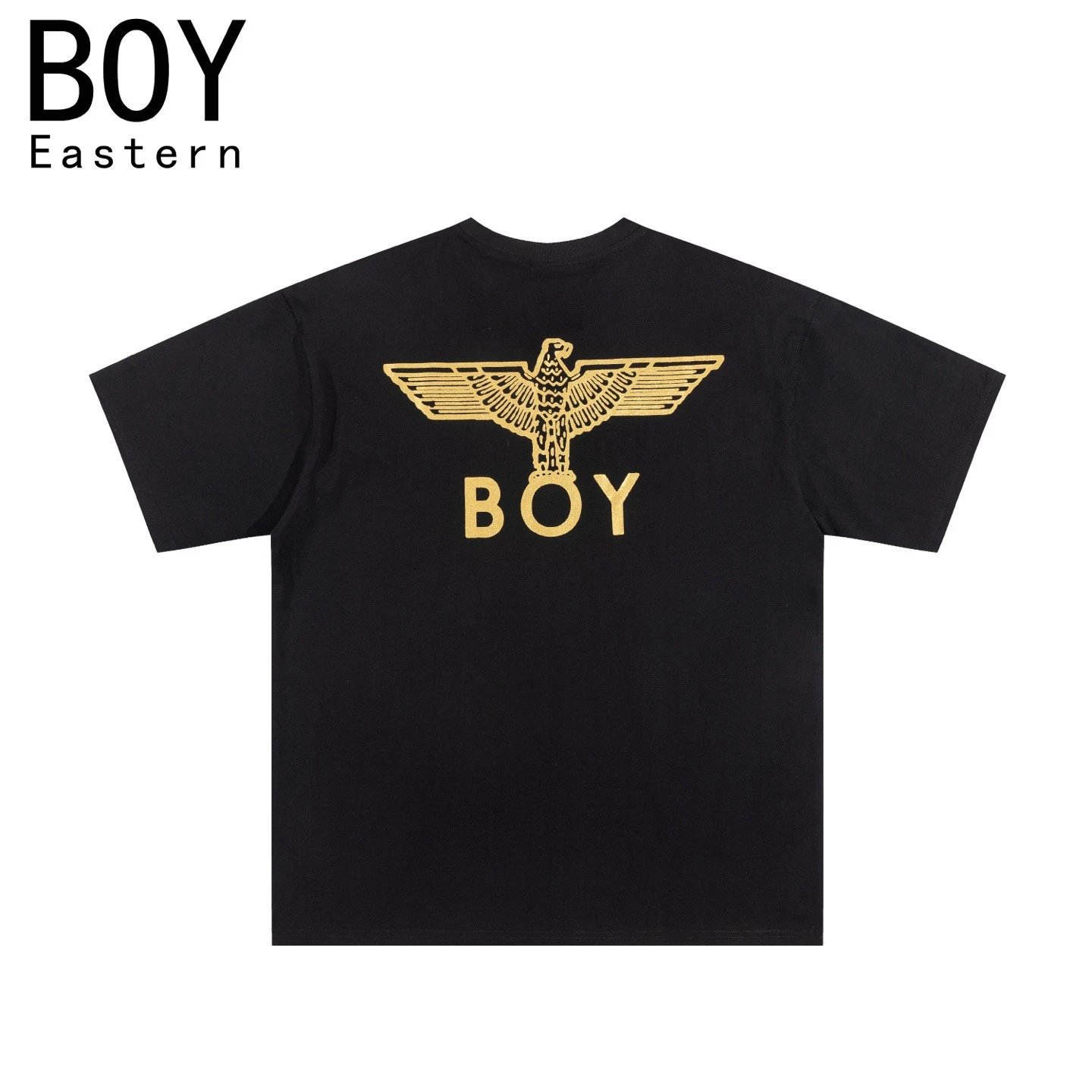 Design BOY Eastern Angel Wings Graphic T-Shirt Black T-Shirts - 7