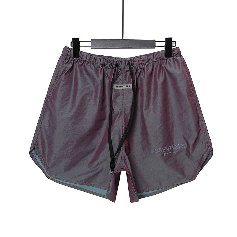 Fear of God Essentials Reflective Running Shorts Purple - 12