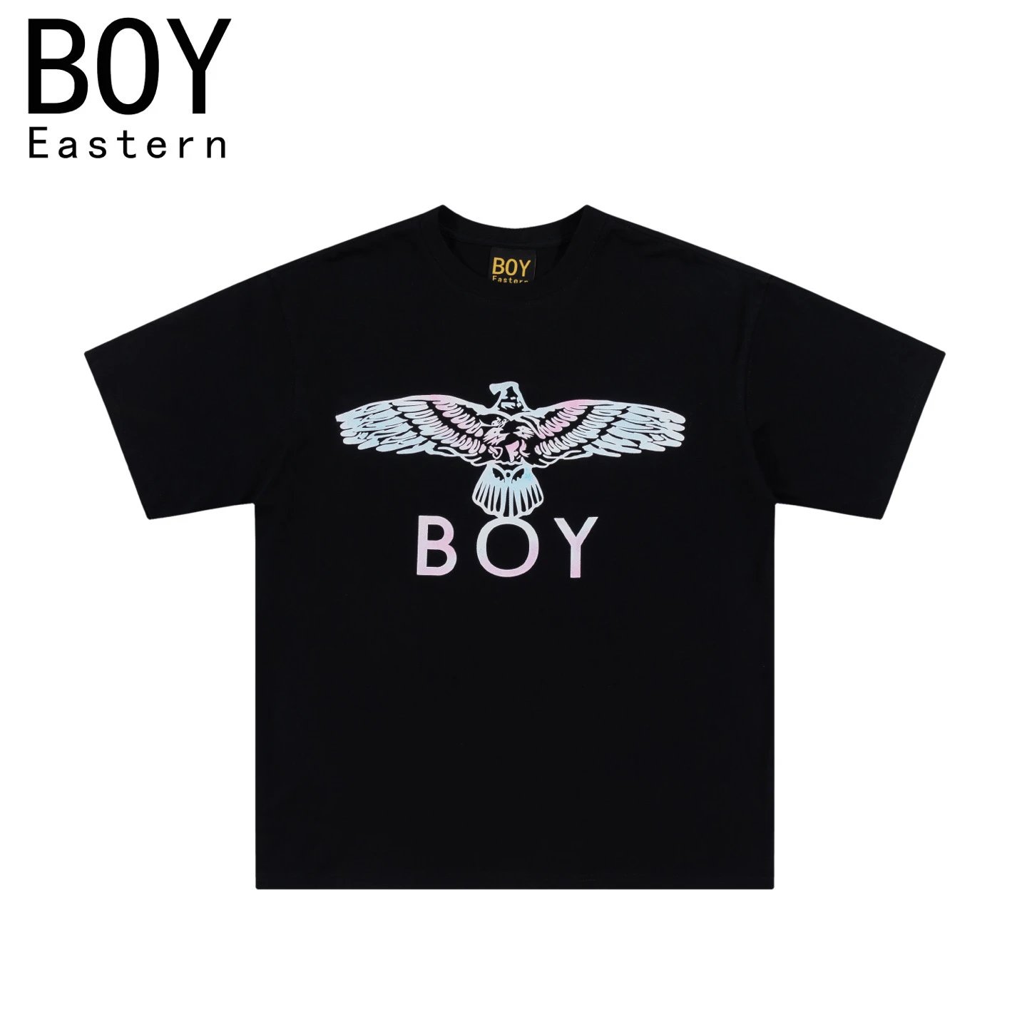 Design BOY Eastern Angel Wings Graphic T-Shirt Black T-Shirts - 26