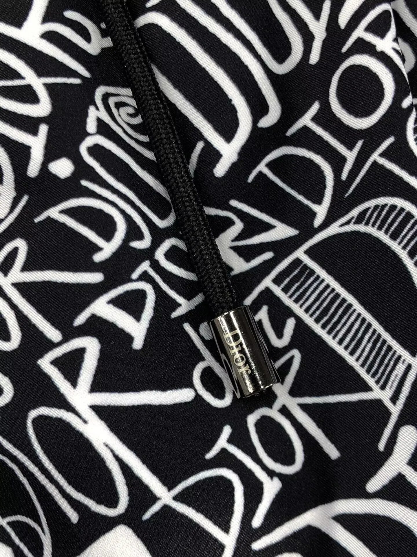 Dior Oblique Monogram Print Navy Blue Shorts - 17