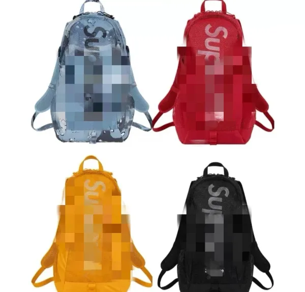 Supreme Mesh Backpack Red - 12