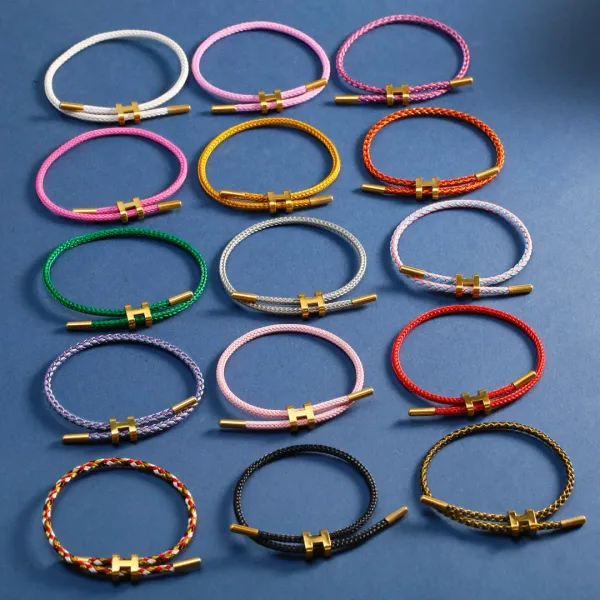 Hermès Chaine d'Ancre Bracelet Multicolor Braided Cord Bracelets - 3