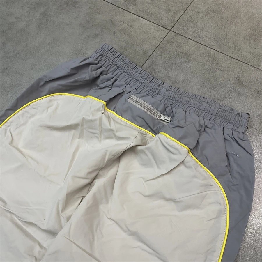 Design Track Suit Set Black Gray Yellow Windbreaker and Pants Tracksuit - 9