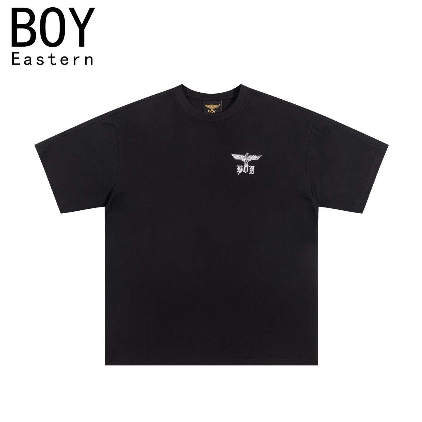 Design BOY Eastern Angel Wings Graphic T-Shirt Black T-Shirts - 11